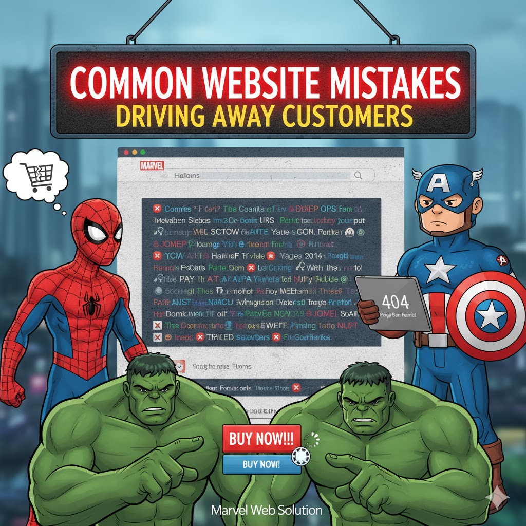 Common Website Mistakes That Drive Away Potential Customers