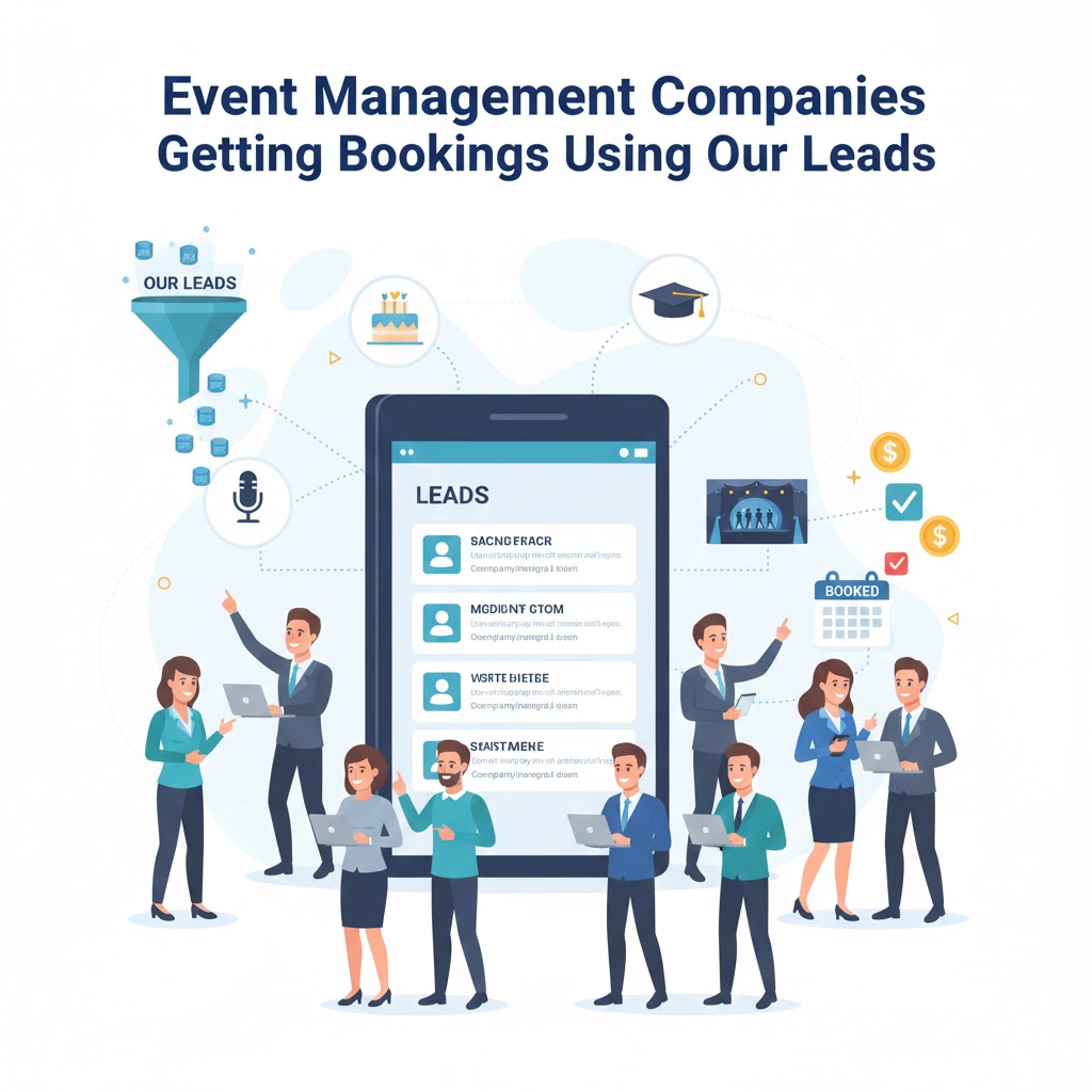 Event Management Companies Getting Bookings Using Our Leads