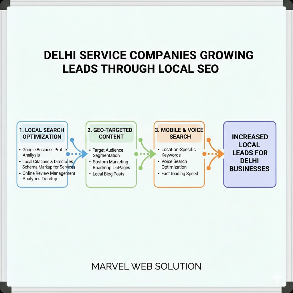 Delhi Service Companies Growing Leads Through Local SEO